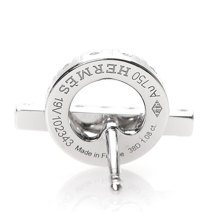 Hermes 18K White Gold Diamond Finesse Earrings 5 of 5