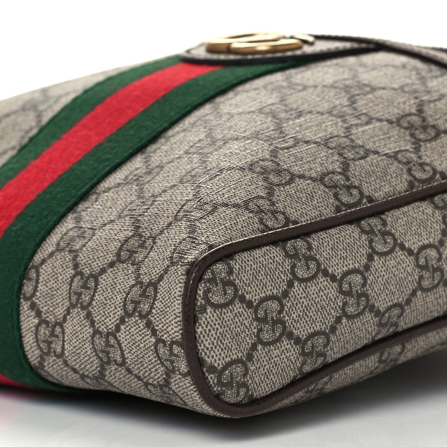 Gucci GG Supreme Monogram Web Small Ophidia Messenger Bag Brown 11 of 12