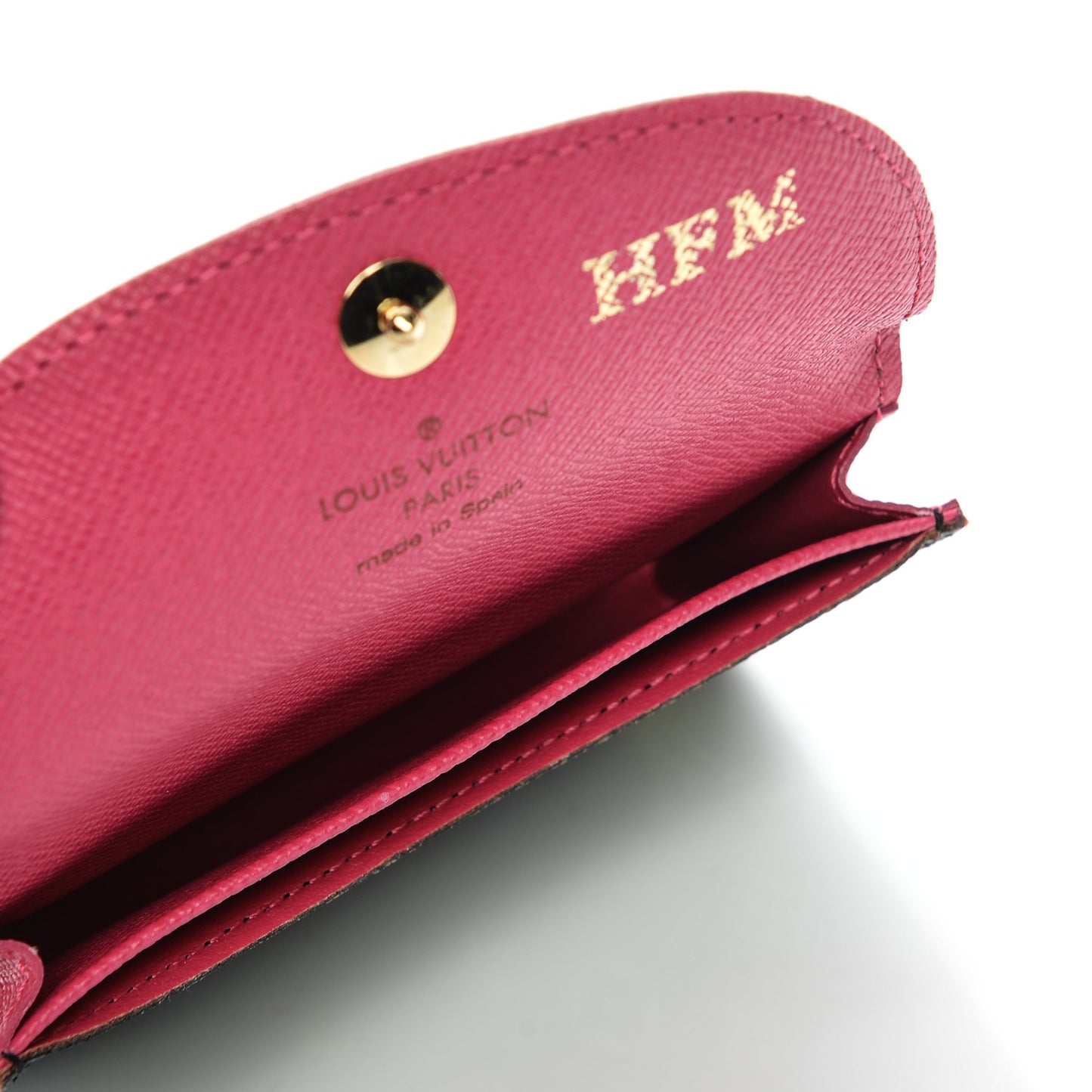 Monogram Multicolor Business Card Holder Black Grenade