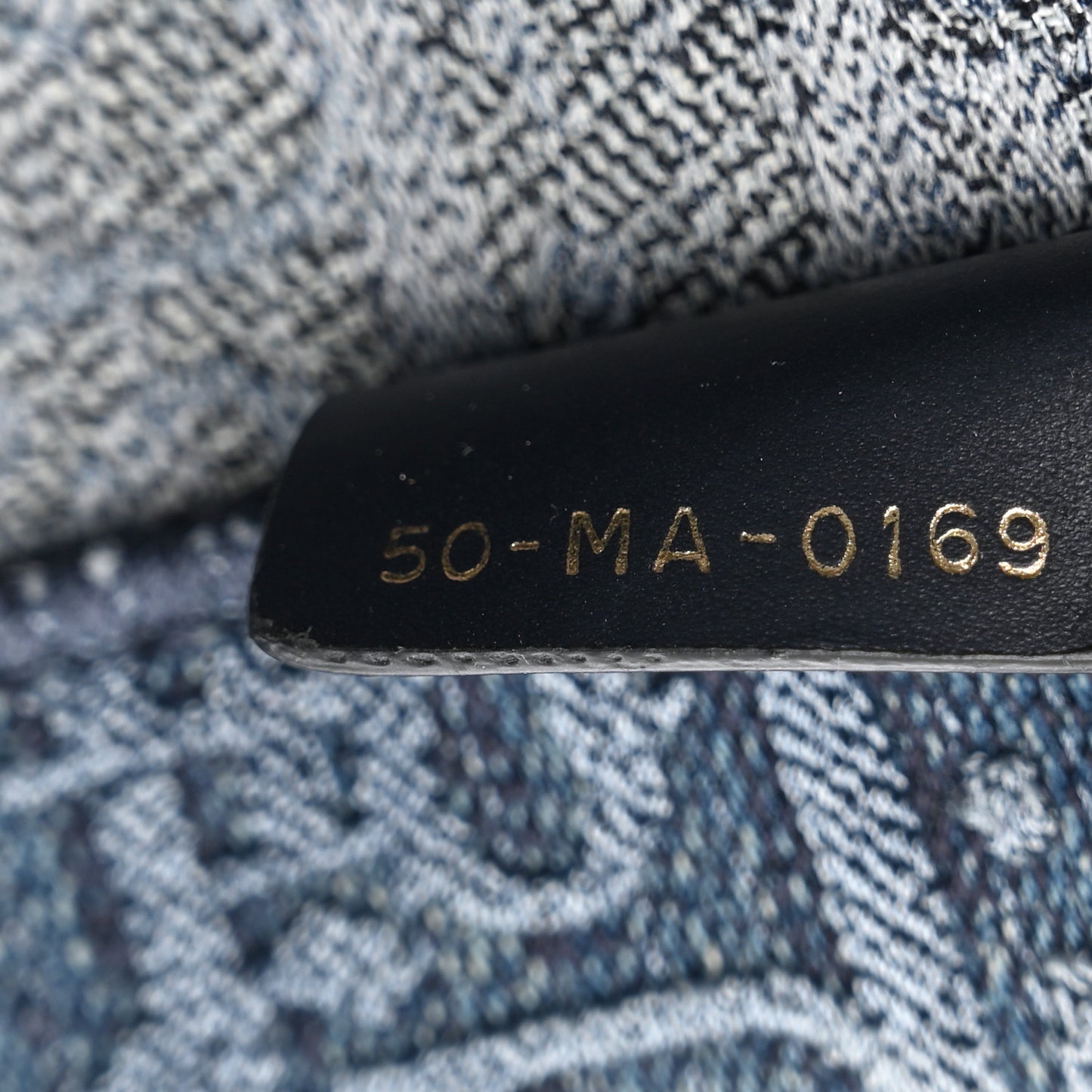Oblique Denim Book Tote Denim Blue