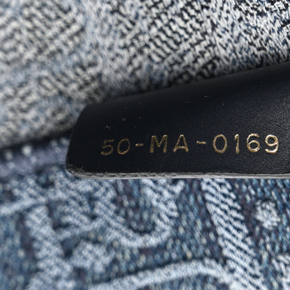 Christian Dior Oblique Denim Book Tote Denim Blue 7 of 13