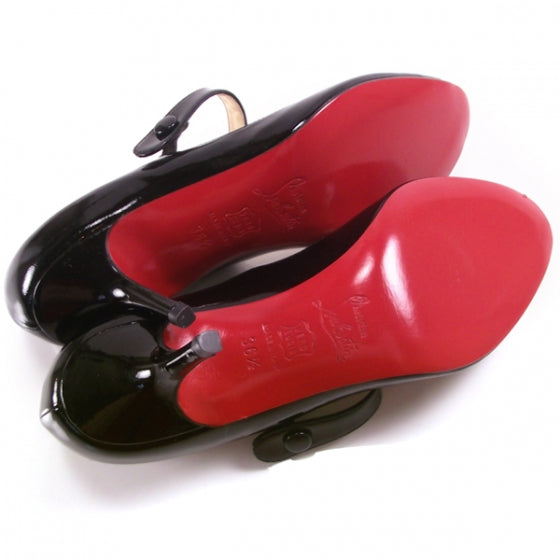 Christian Louboutin Patent Mary Jane Peep Toes 36.5 4 of 7
