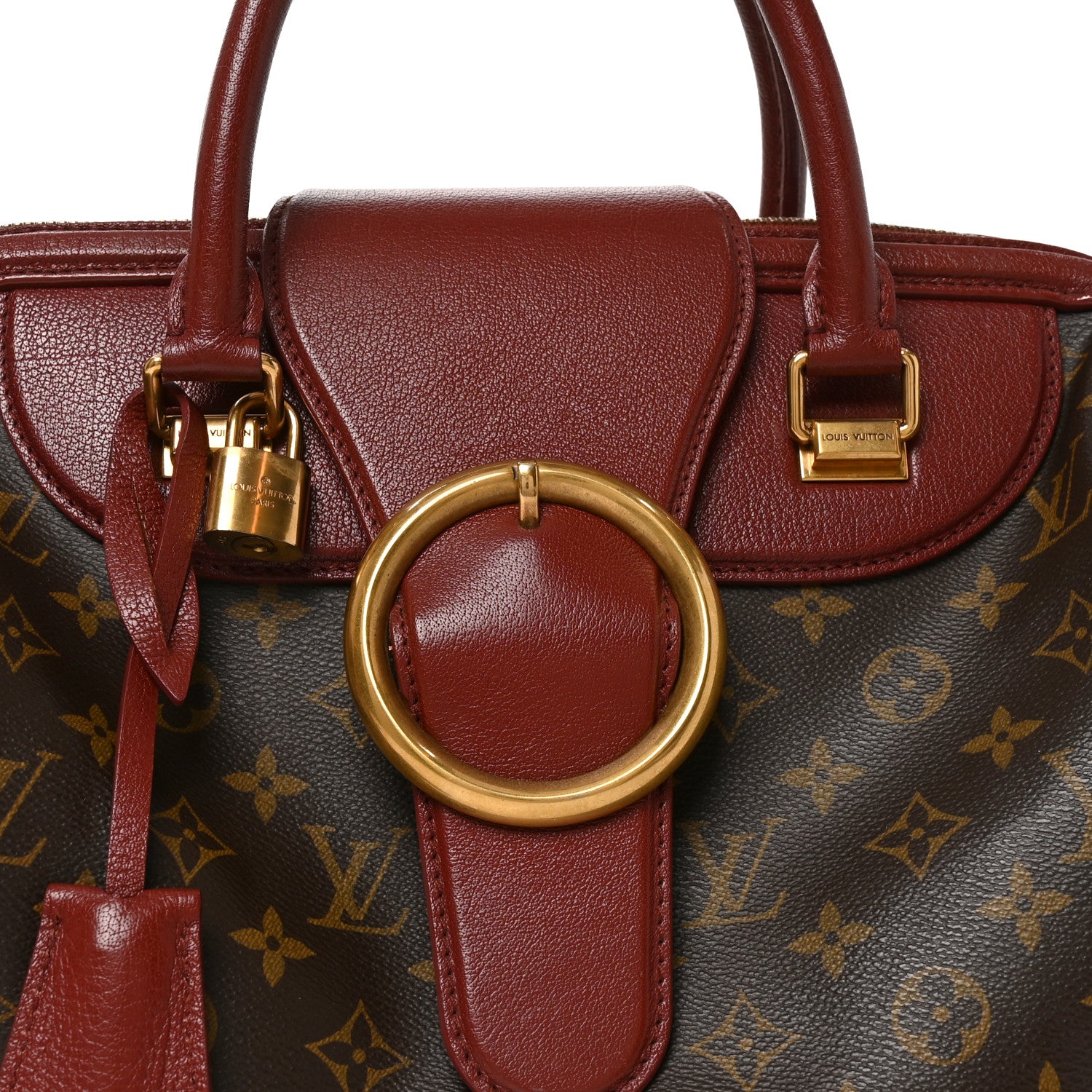 Louis Vuitton Monogram Golden Arrow Speedy Burgundy Burgundy 7 of 9