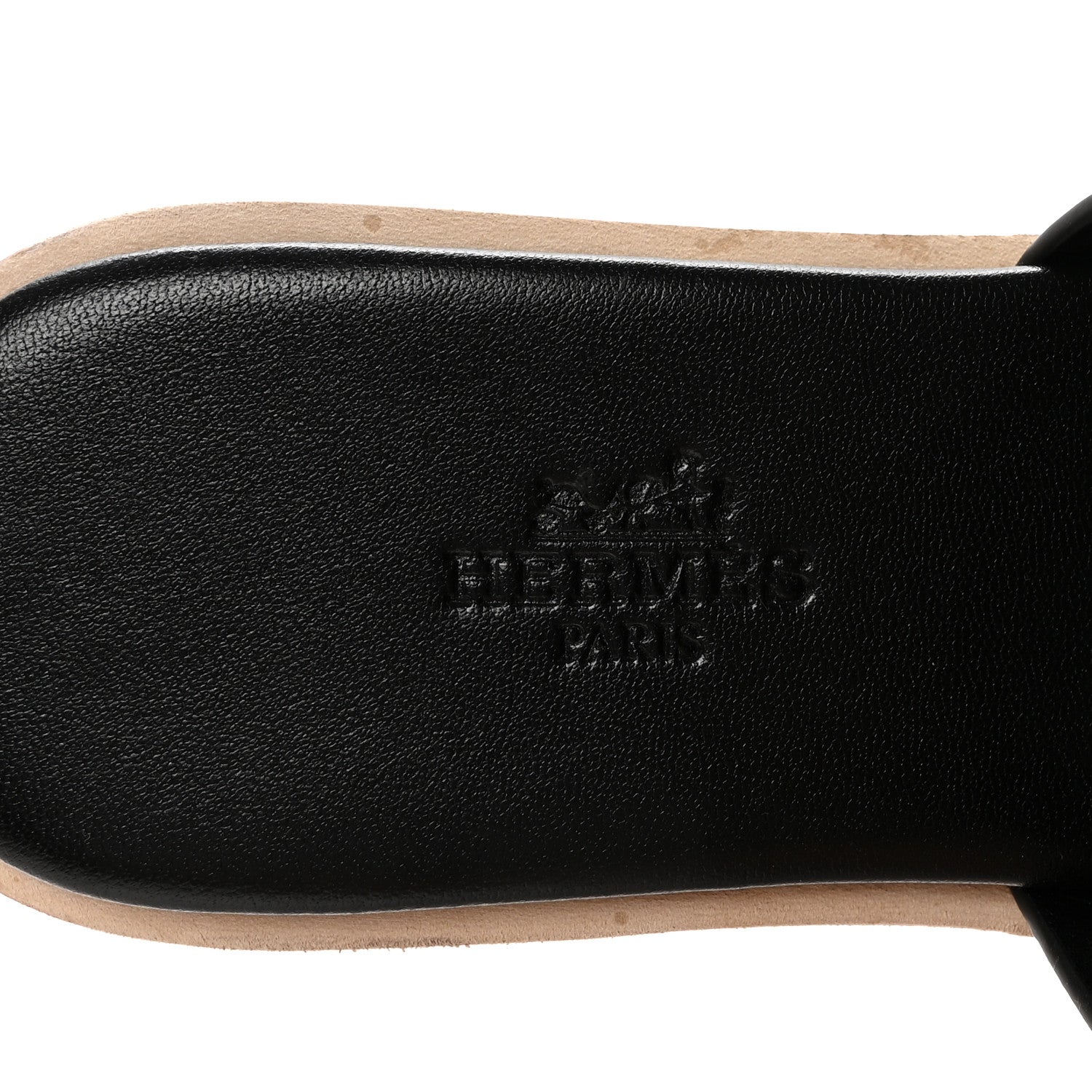 Hermes Calfskin Cork Eze 30 Sandals 35 Black 8 of 10