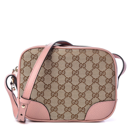 Gucci Monogram Mini Bree Messenger Bag Beige Soft Pink 1 of 10