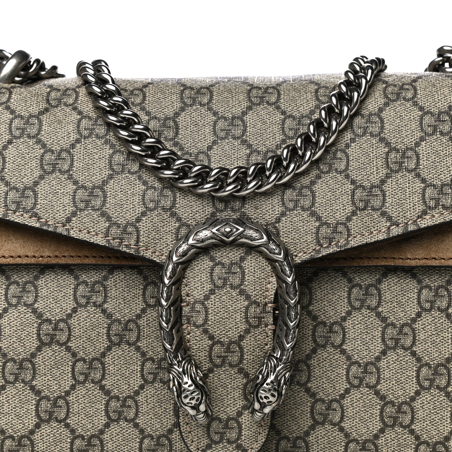 GG Supreme Monogram Small Dionysus Shoulder Bag Taupe