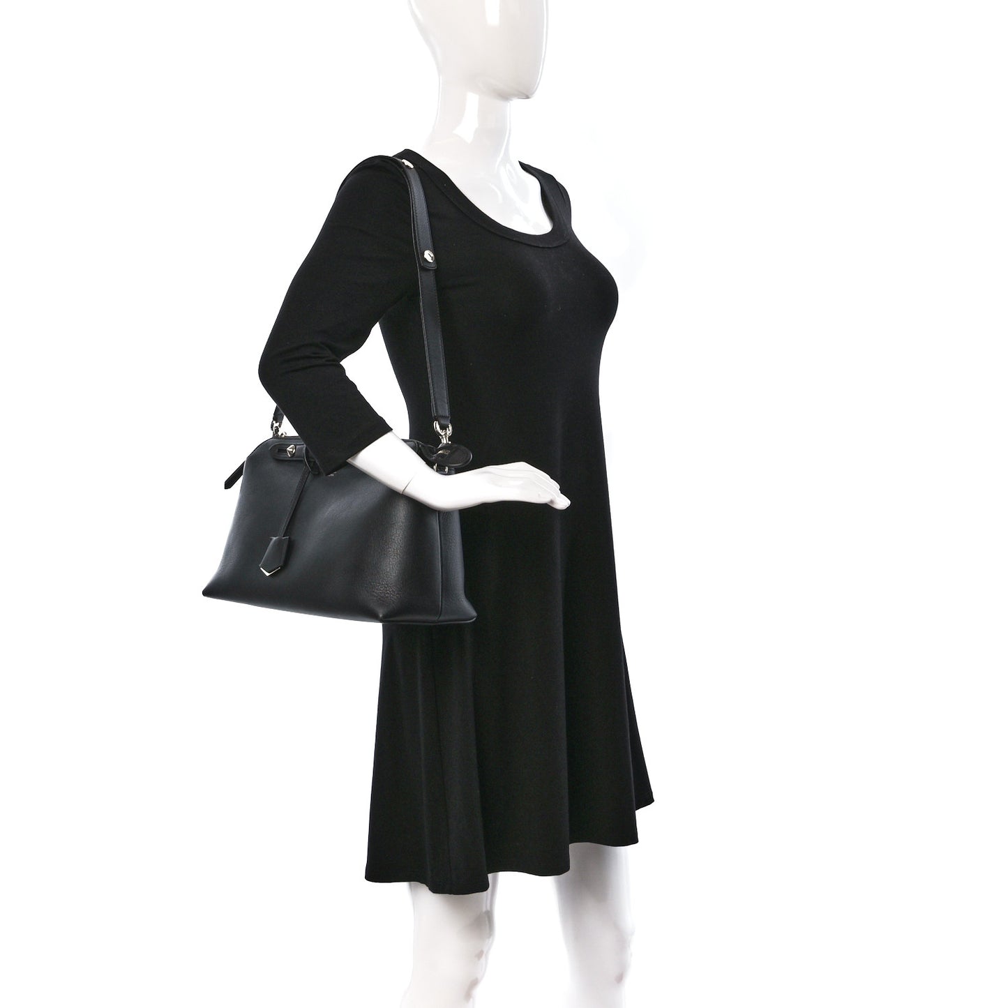 Vitello Dolce Large By The Way Boston Bag Black