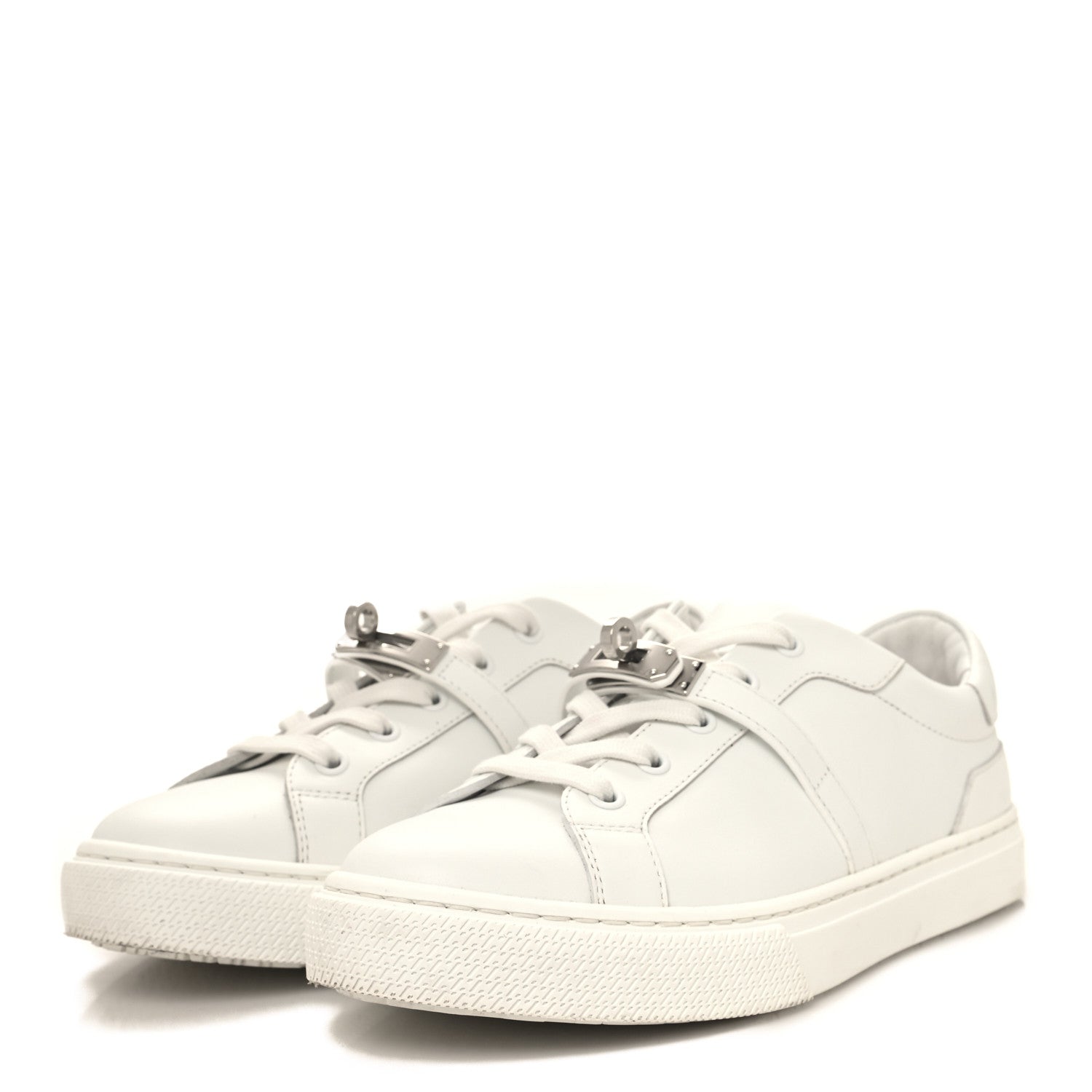 Hermes Calfskin Day Sneakers 37.5 White 3 of 10