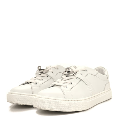 Hermes Calfskin Day Sneakers 37.5 White 3 of 10