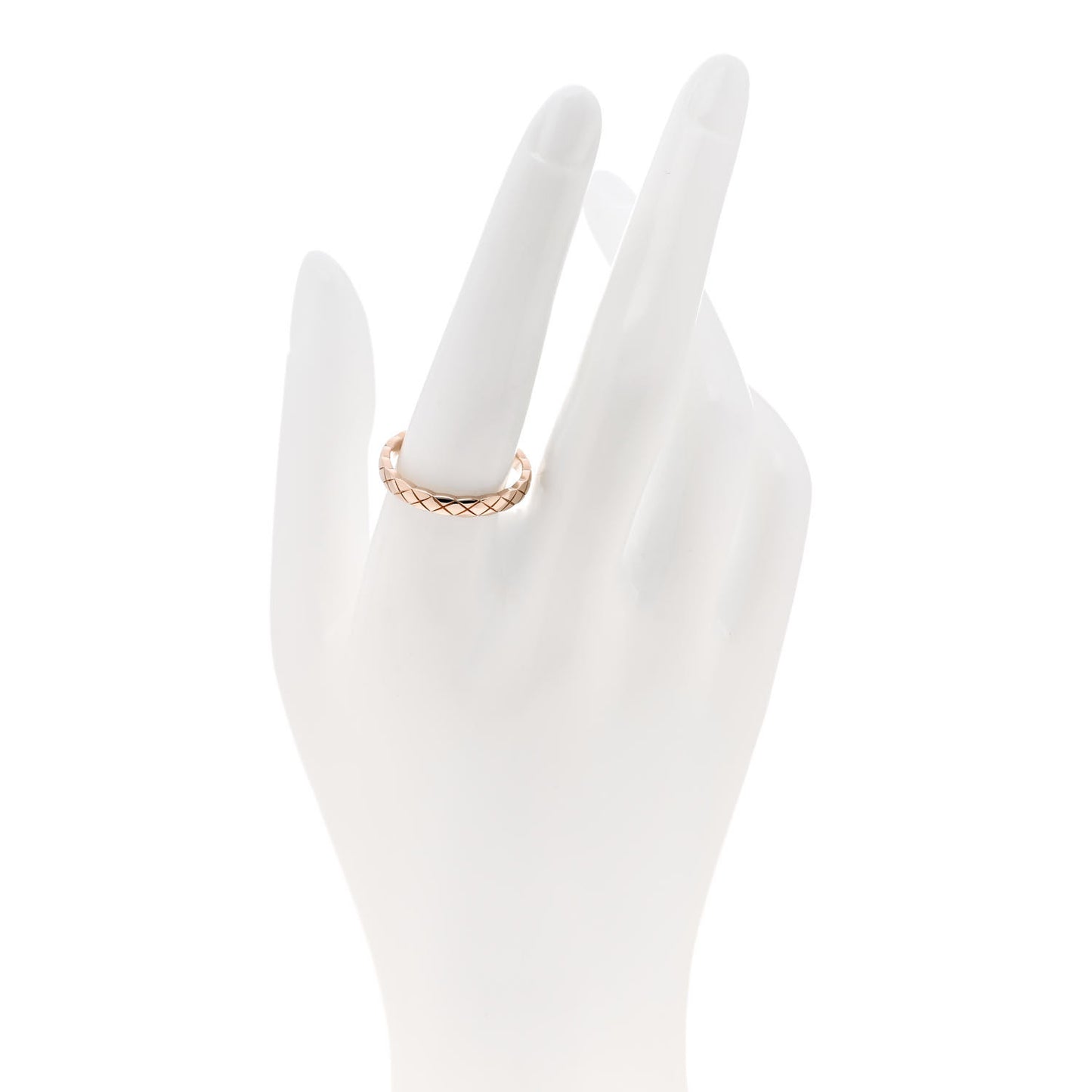 18K Beige Gold Mini Coco Crush Ring 60 9