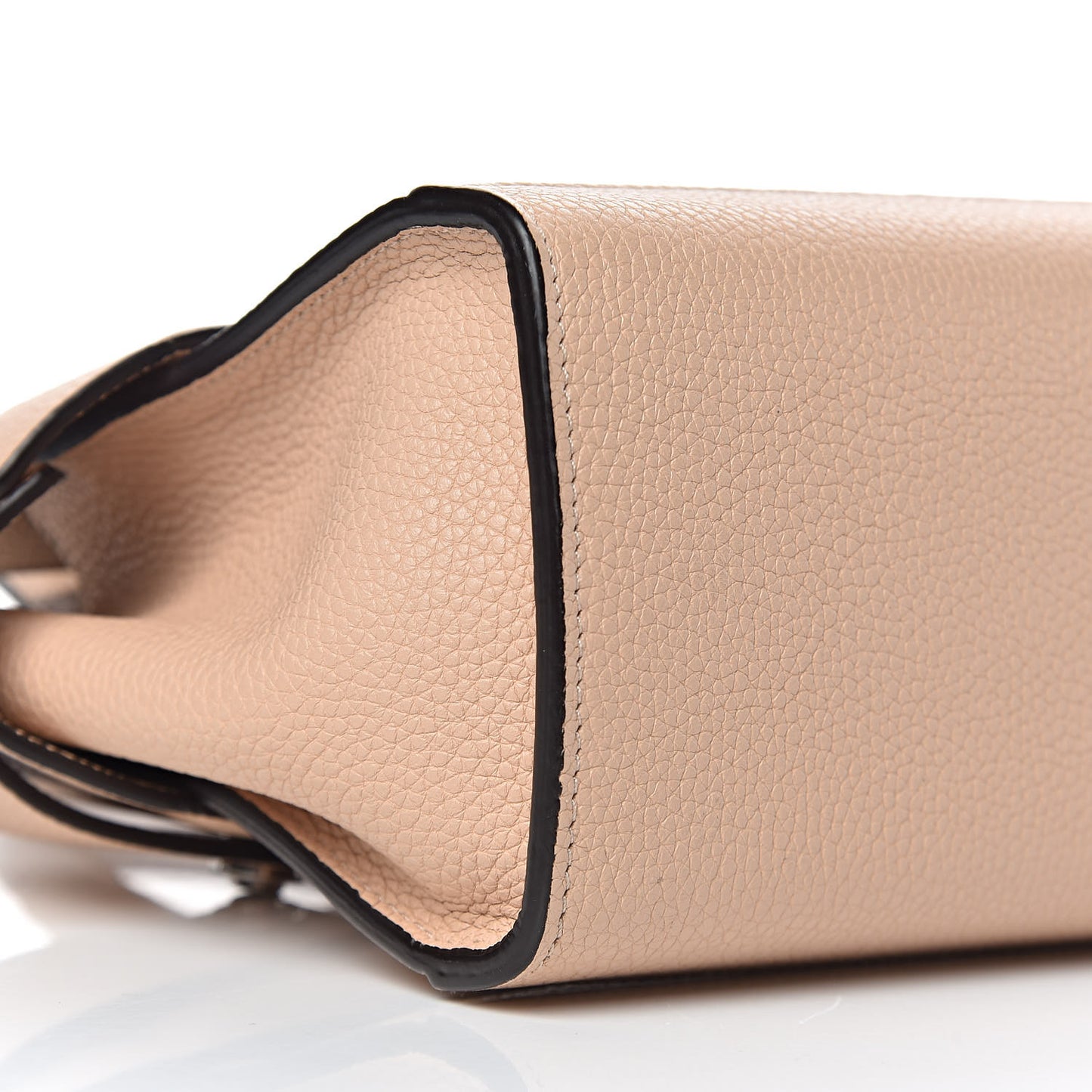 Grained Calfskin Nano Horizon Satchel Nude Pink