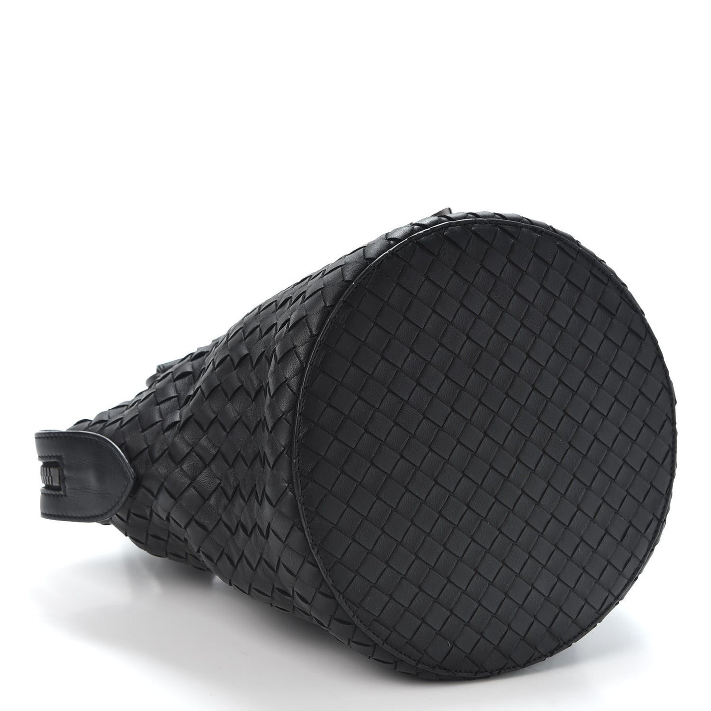 Nappa Intrecciato Shoulder Bag Black