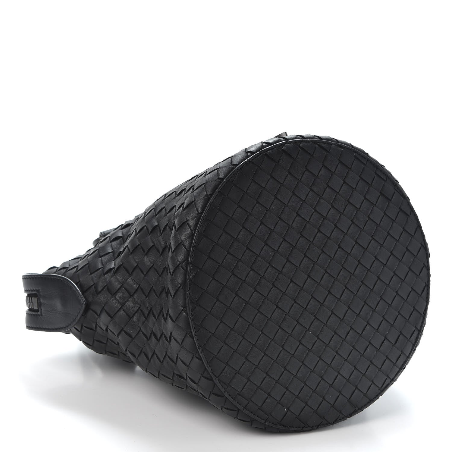 Bottega Veneta Nappa Intrecciato Shoulder Bag Black 3 of 8