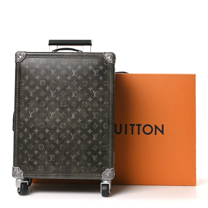 Louis Vuitton Brushed Monogram Rolling Trunk Black 10 of 10