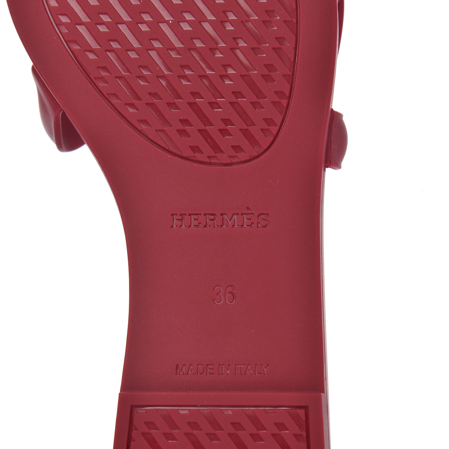 Hermes Rubber Aloha Sandals 36 Rose Baie 6 of 9