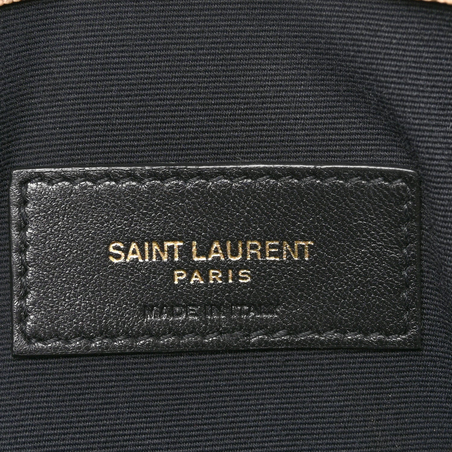 Saint Laurent Grain De Poudre Uptown Pouch Dark Beige 6 of 11