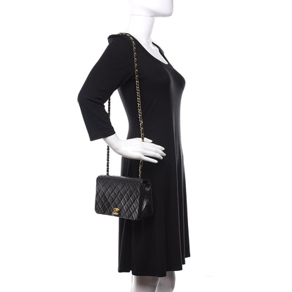 Chanel Lambskin Quilted Small Single Flap Black 2 of 12