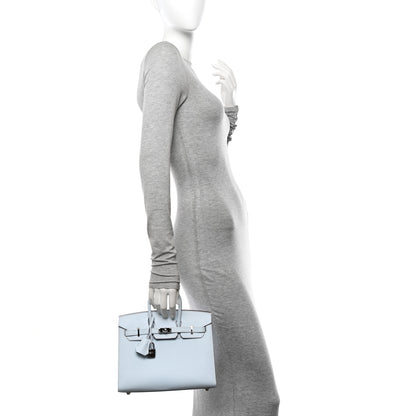 Hermes Epsom Birkin Sellier 25 Bleu Brume 2 of 13