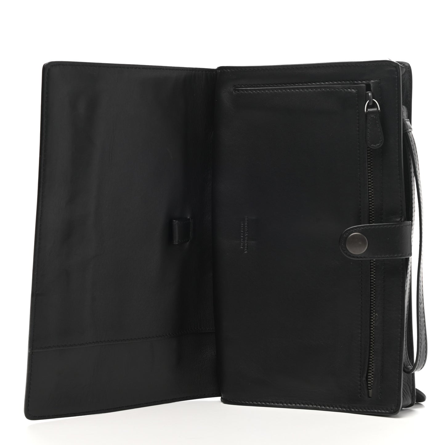 Nappa Intrecciato Clutch Wallet Black