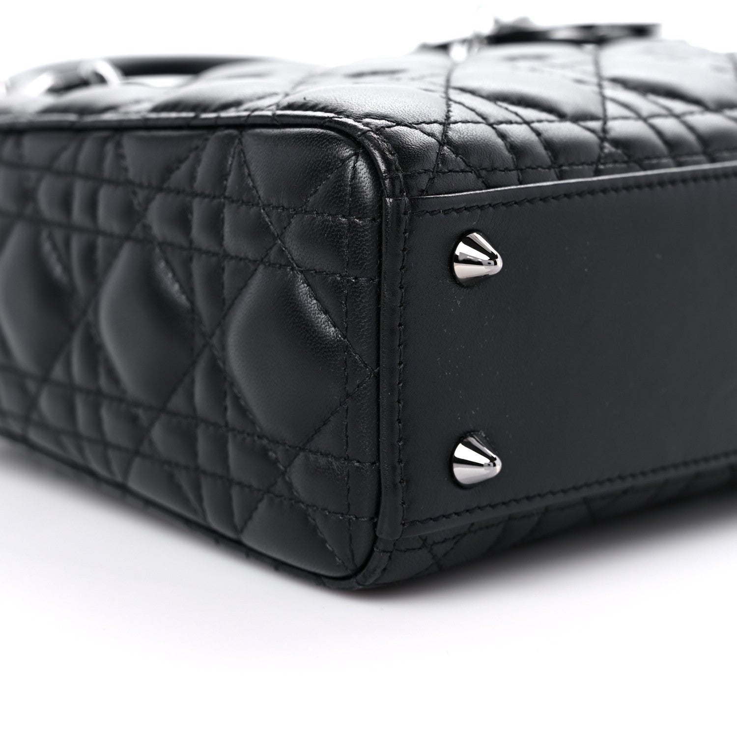 Christian Dior Lambskin Cannage Small My ABCDior Lady Dior Black 7 of 10