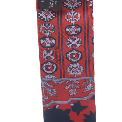 Hermes Silk Tapis Persans Twilly Marine Rouge Mauve 3 of 4