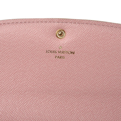 Louis Vuitton Damier Azur Emilie Wallet Rose Ballerine 6 of 7