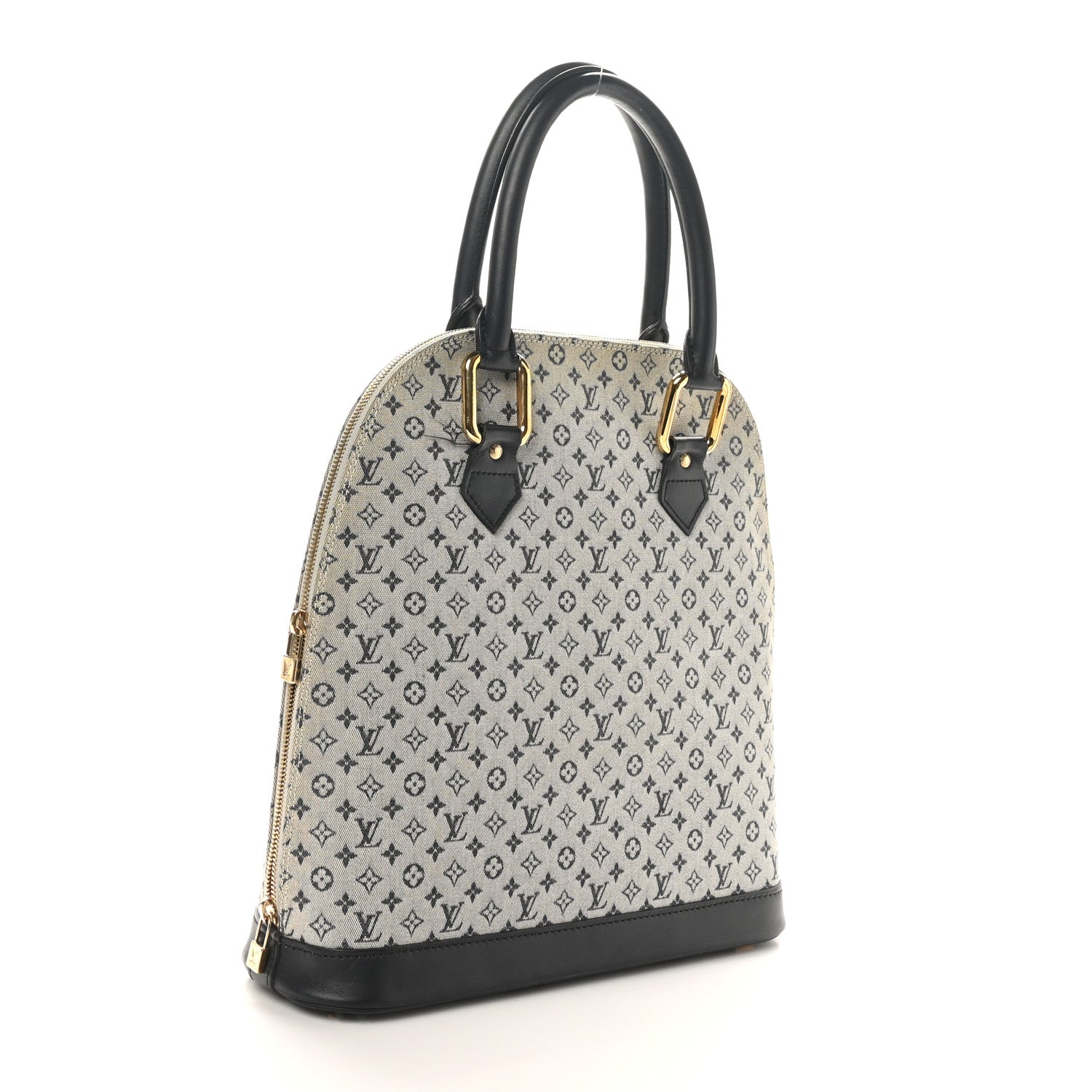 Louis Vuitton Mini Monogram Alma Haut Tote Blue 3 of 11