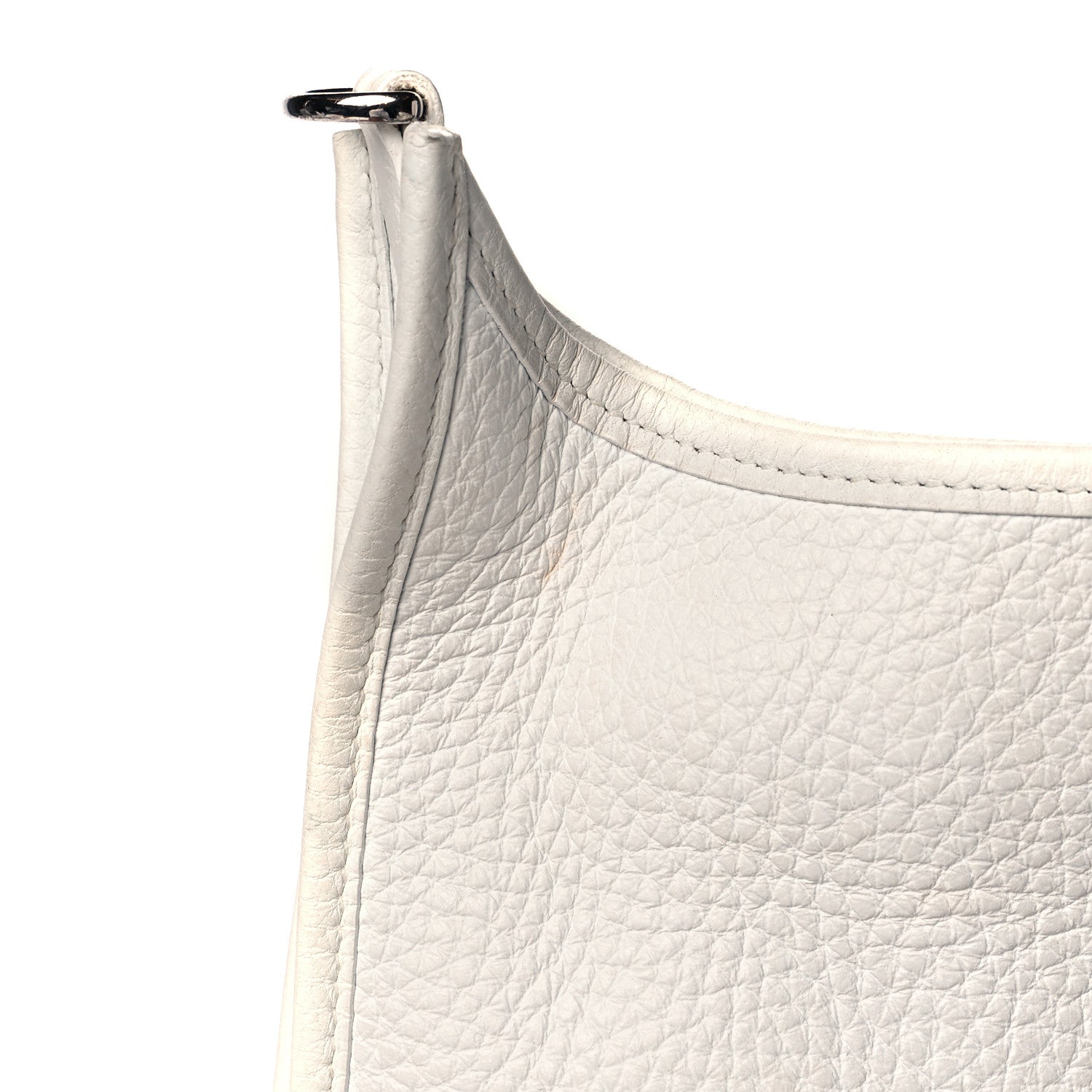 Hermes Taurillon Clemence Evelyne PM White 13 of 14
