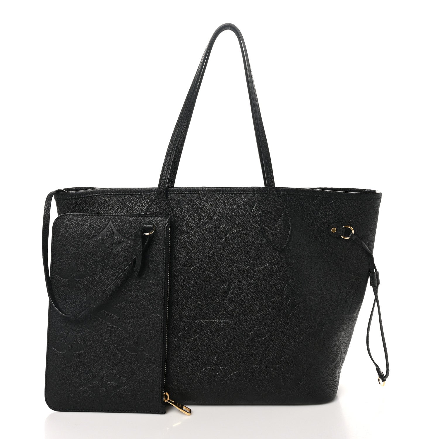 Louis Vuitton Empreinte Monogram Giant Neverfull MM Black 3 of 10