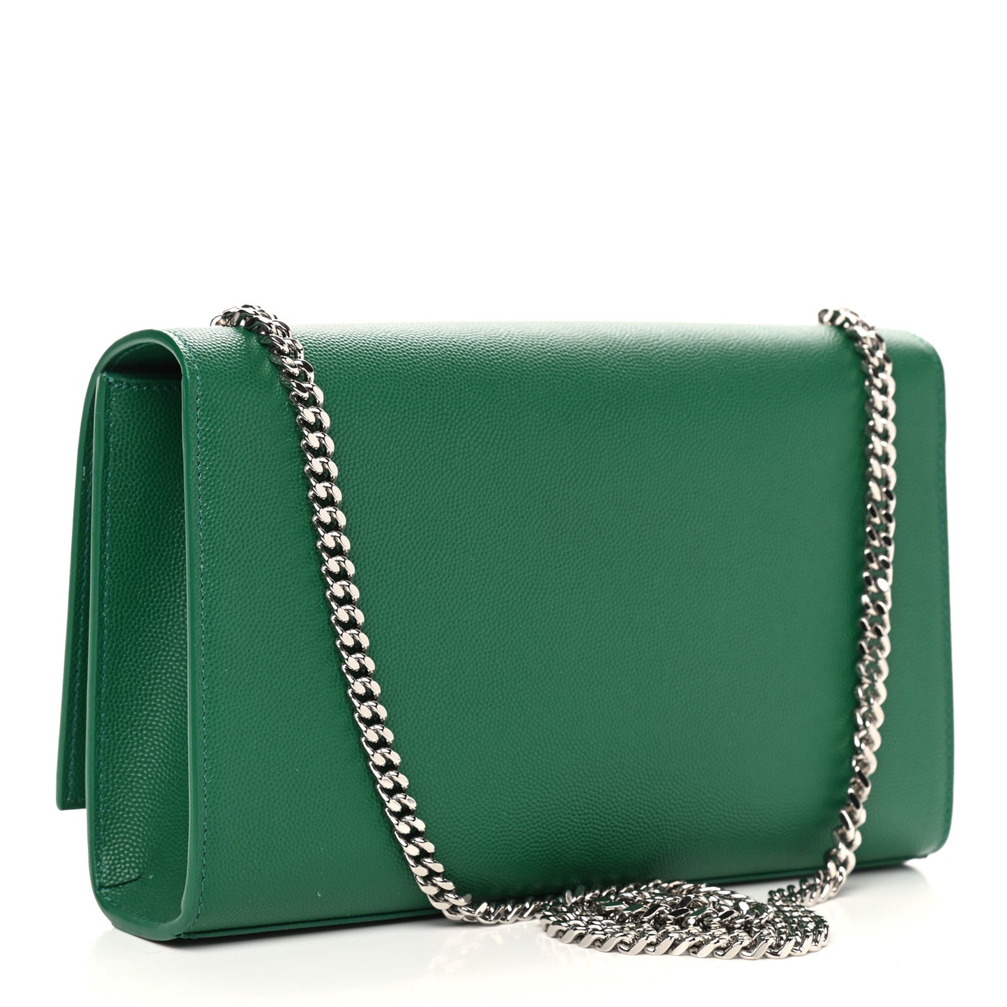 Grain De Poudre Medium Classic Monogram Kate Satchel Green