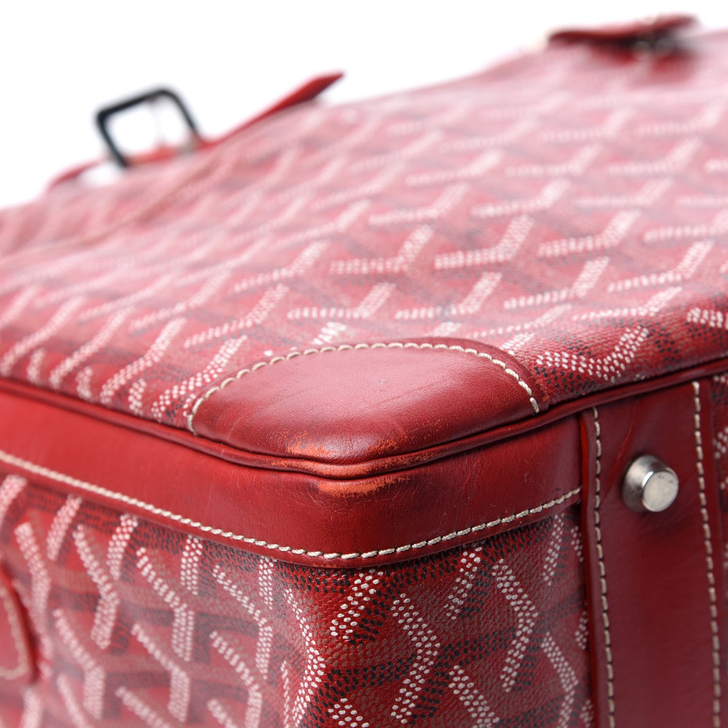 Goyard Goyardine Ambassade MM Briefcase Red 8 of 19