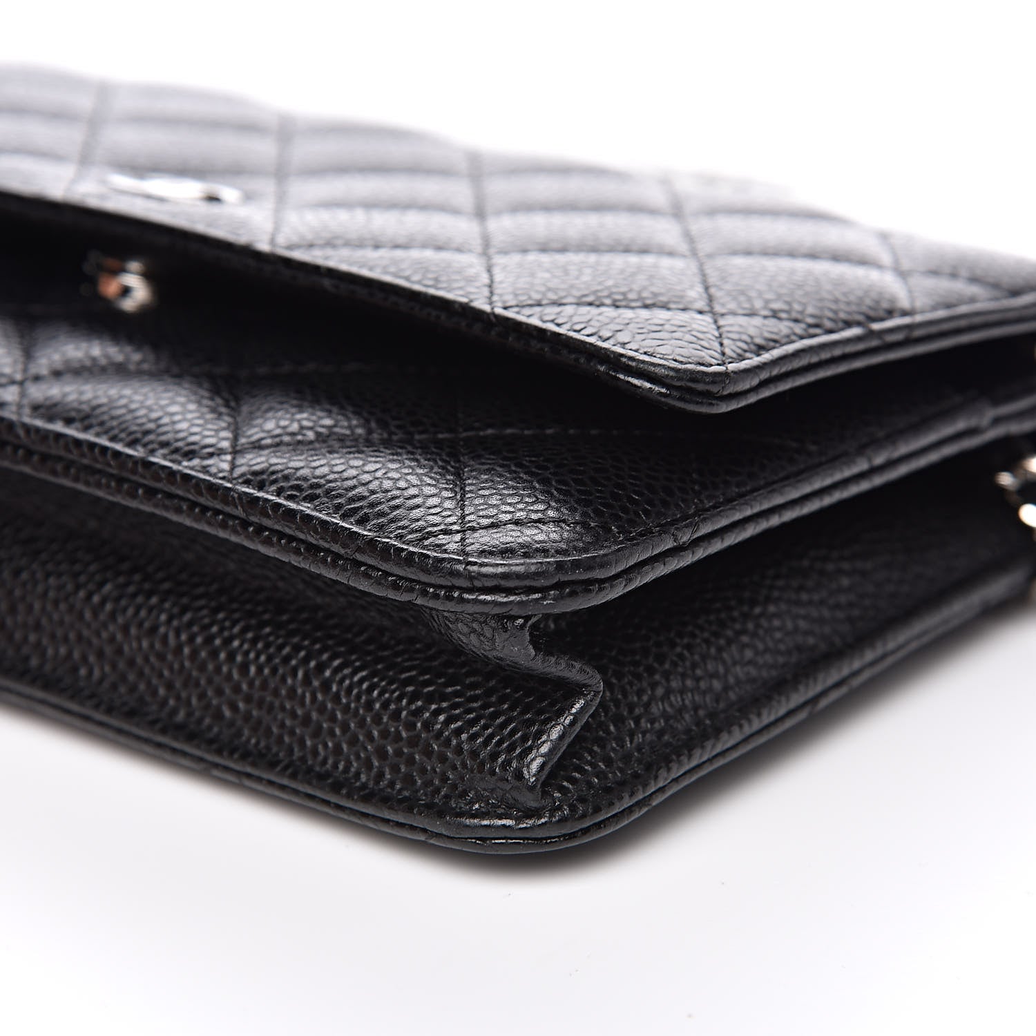 Chanel Caviar Quilted Wallet On Chain WOC Black 10 of 11