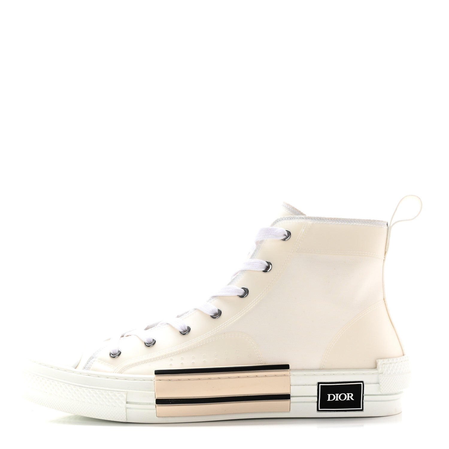 Christian Dior Canvas Mens B23 High Top Sneakers 45 White 1 of 13