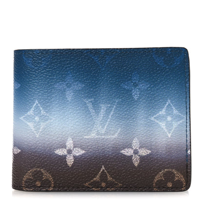 Louis Vuitton Monogram Pigment Slender Wallet Blue 1 of 8