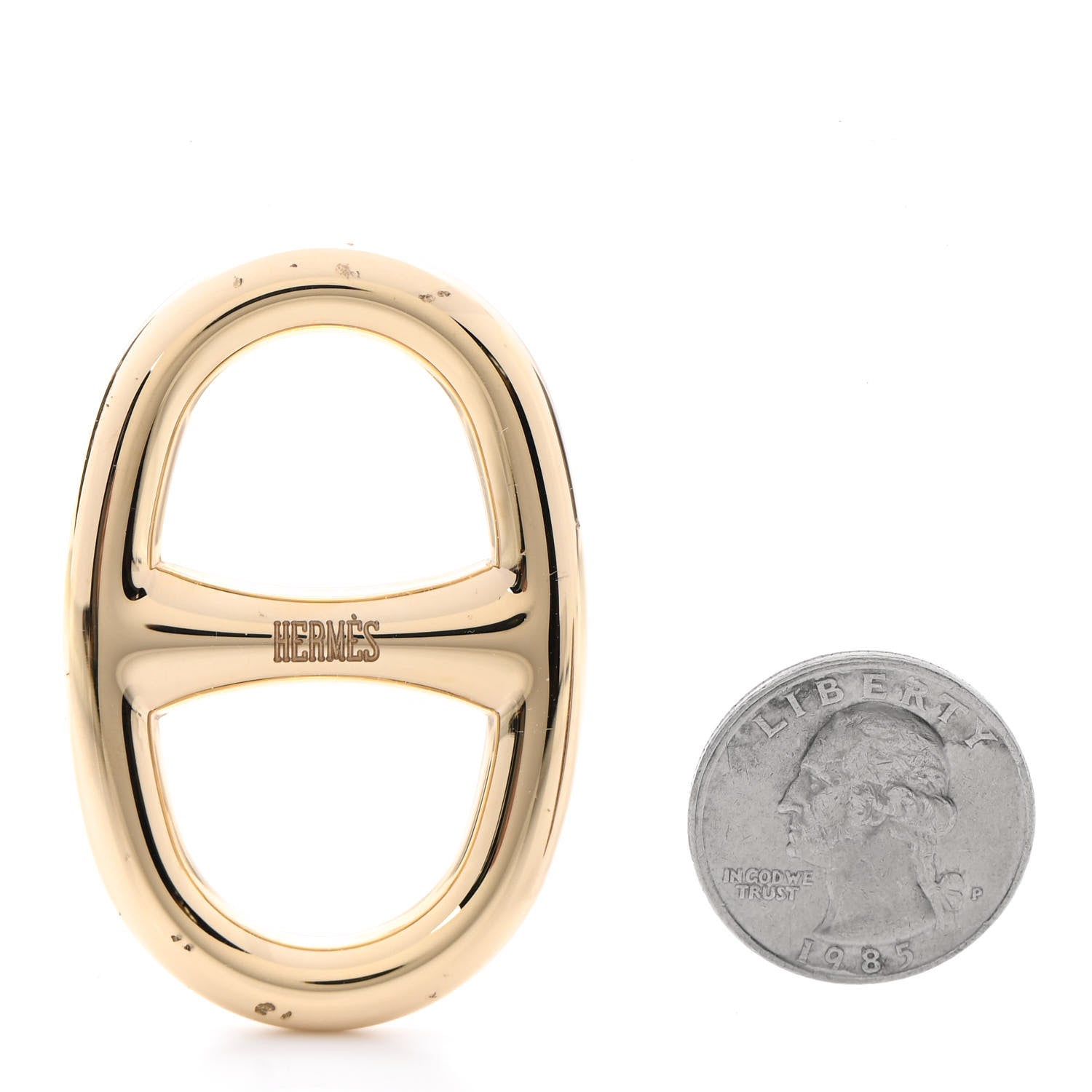 Hermes Permabrass Chaine D'Ancre Scarf Ring 2 of 5