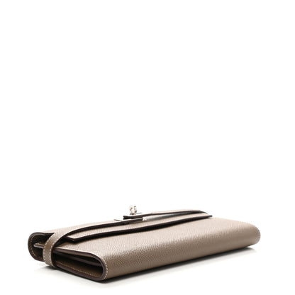 Hermes Epsom Kelly Longue Wallet Etoupe 4 of 8