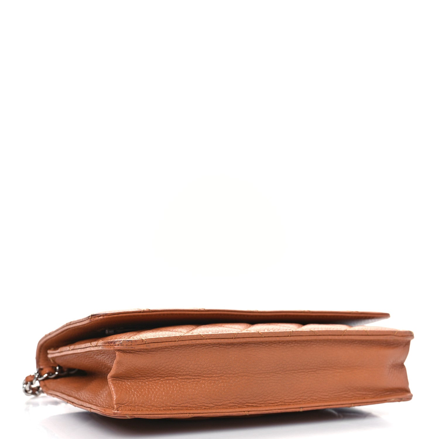 Chanel Caviar Quilted Wallet On Chain WOC Light Brown 3 of 11