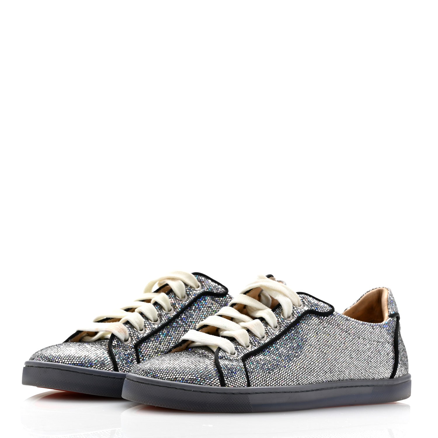 Christian Louboutin Seava Glitter Disco Ball Flat Sneakers 36 Multicolor 4 of 11