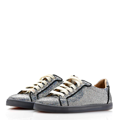 Christian Louboutin Seava Glitter Disco Ball Flat Sneakers 36 Multicolor 4 of 11