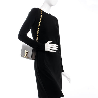 Louis Vuitton Calfskin Chain Louise GM Granit 2 of 8