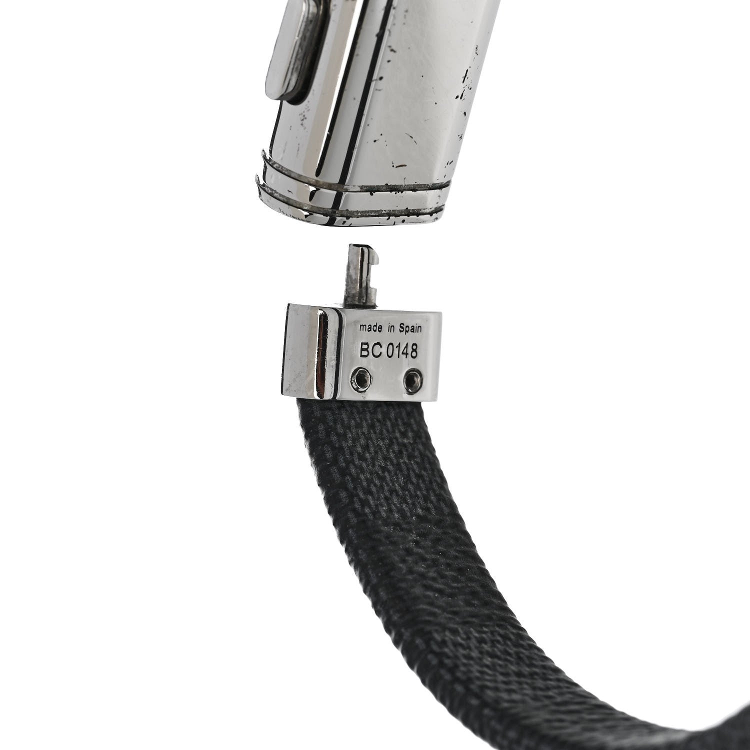 Louis Vuitton Damier Graphite Clip It Bracelet 4 of 5