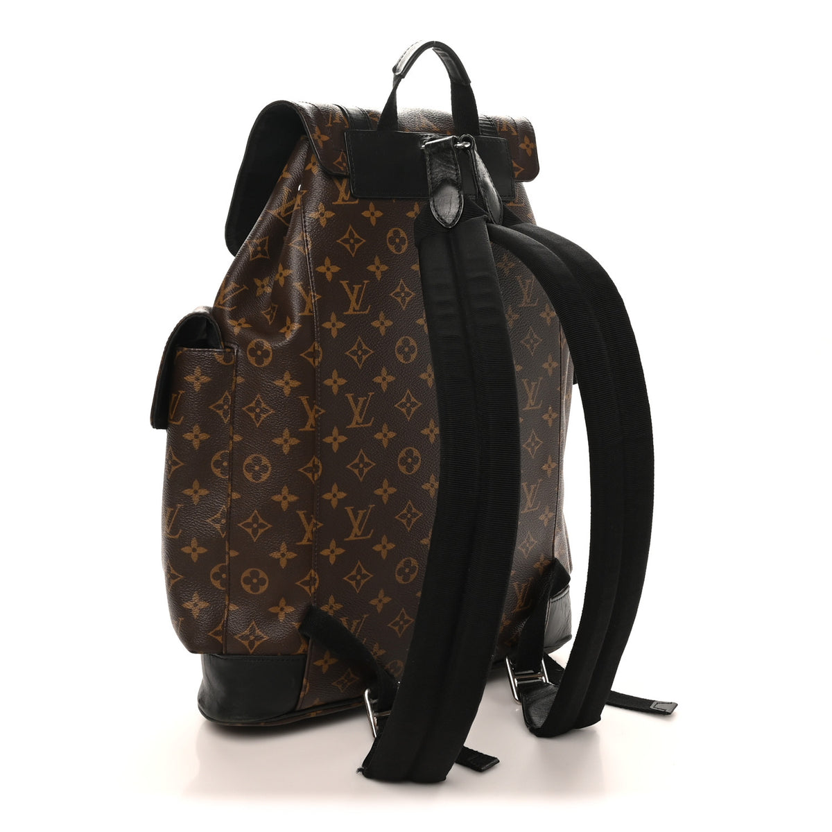 Louis Vuitton Christopher MM Backpack Monogram Macassar Brown Noir LOUIS VUITTON Christopher MM Monogram Macassar Canvas  main image 4