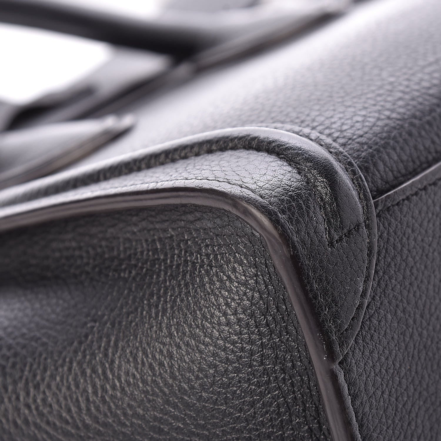 Celine Drummed Calfskin Nano Luggage Black 13 of 18