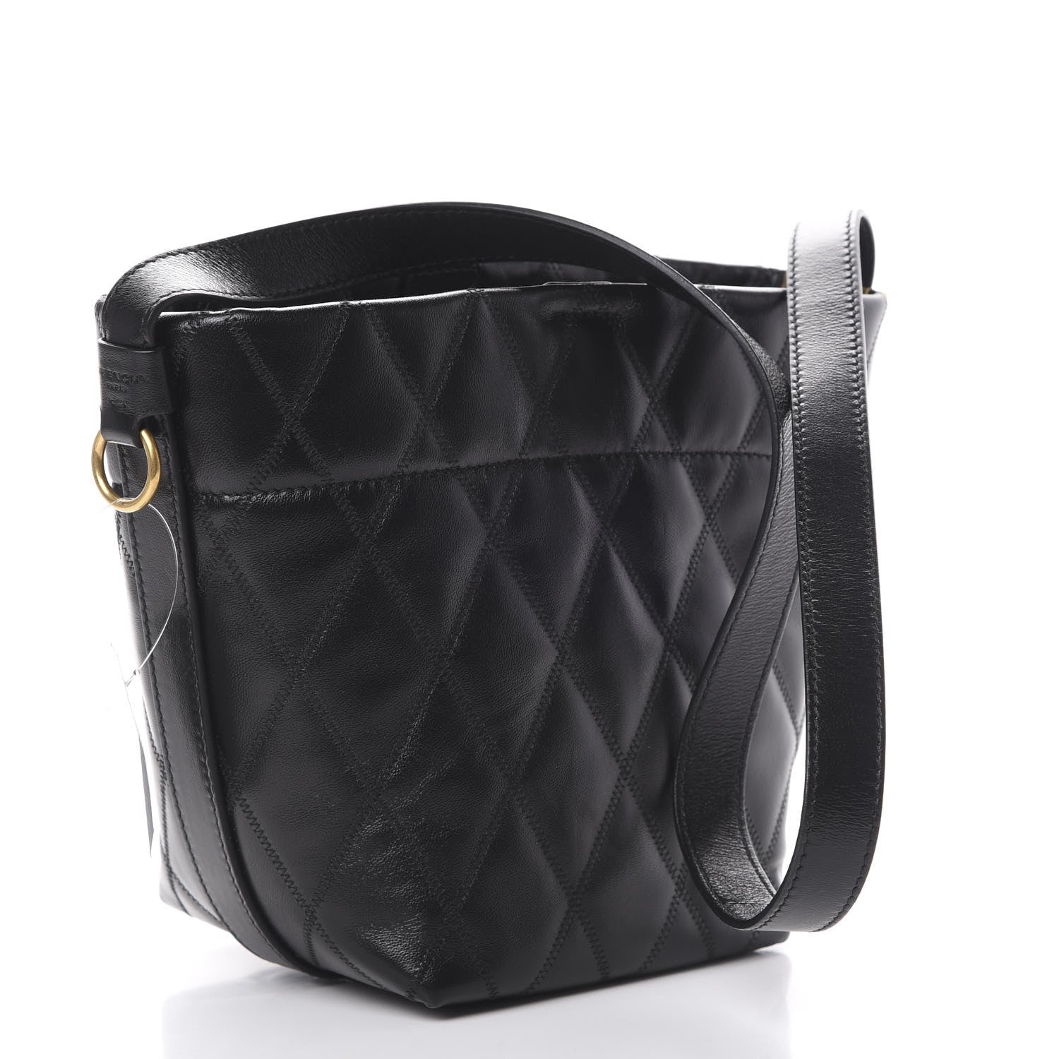 Givenchy Lambskin Quilted Mini GV Bucket Bag Black 2 of 8