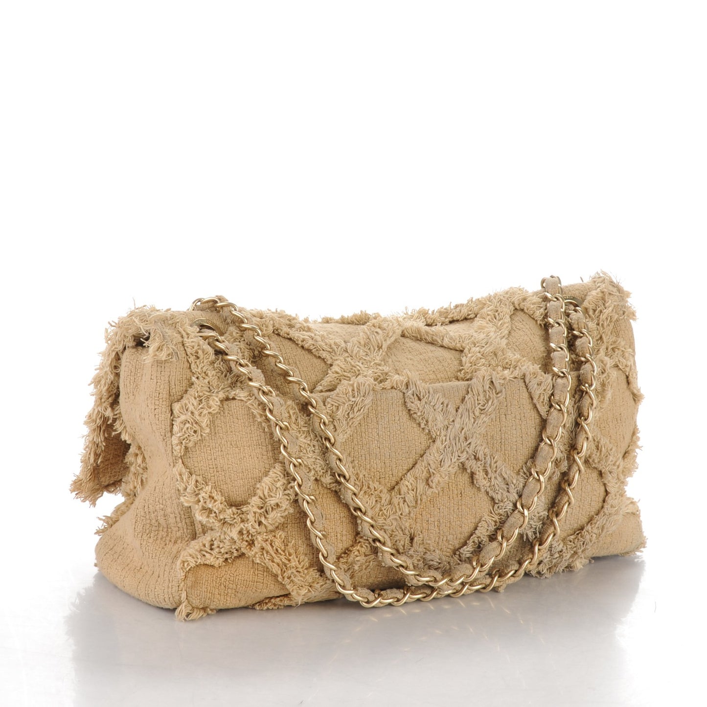 Tweed Nature Flap Dark Beige