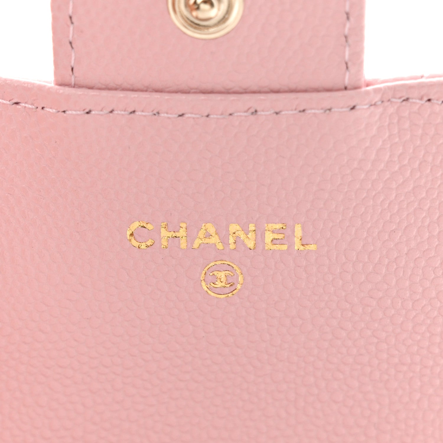 Chanel Caviar Quilted Flap Card Holder Wallet Light Pink 6 of 9
