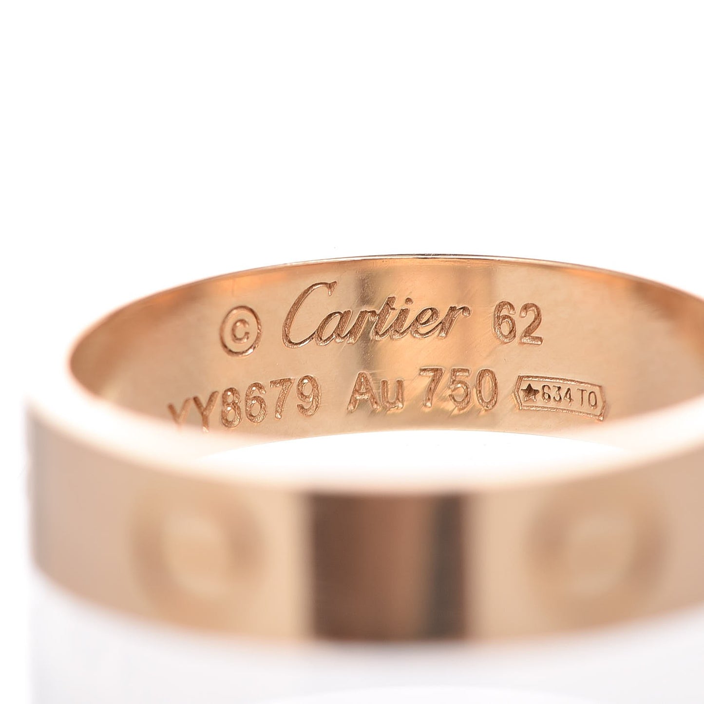 18K Yellow Gold 5.5mm LOVE Ring 62 10