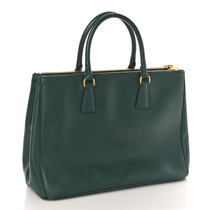Prada Saffiano Large Galleria Double Zip Tote Smeraldo 3 of 8