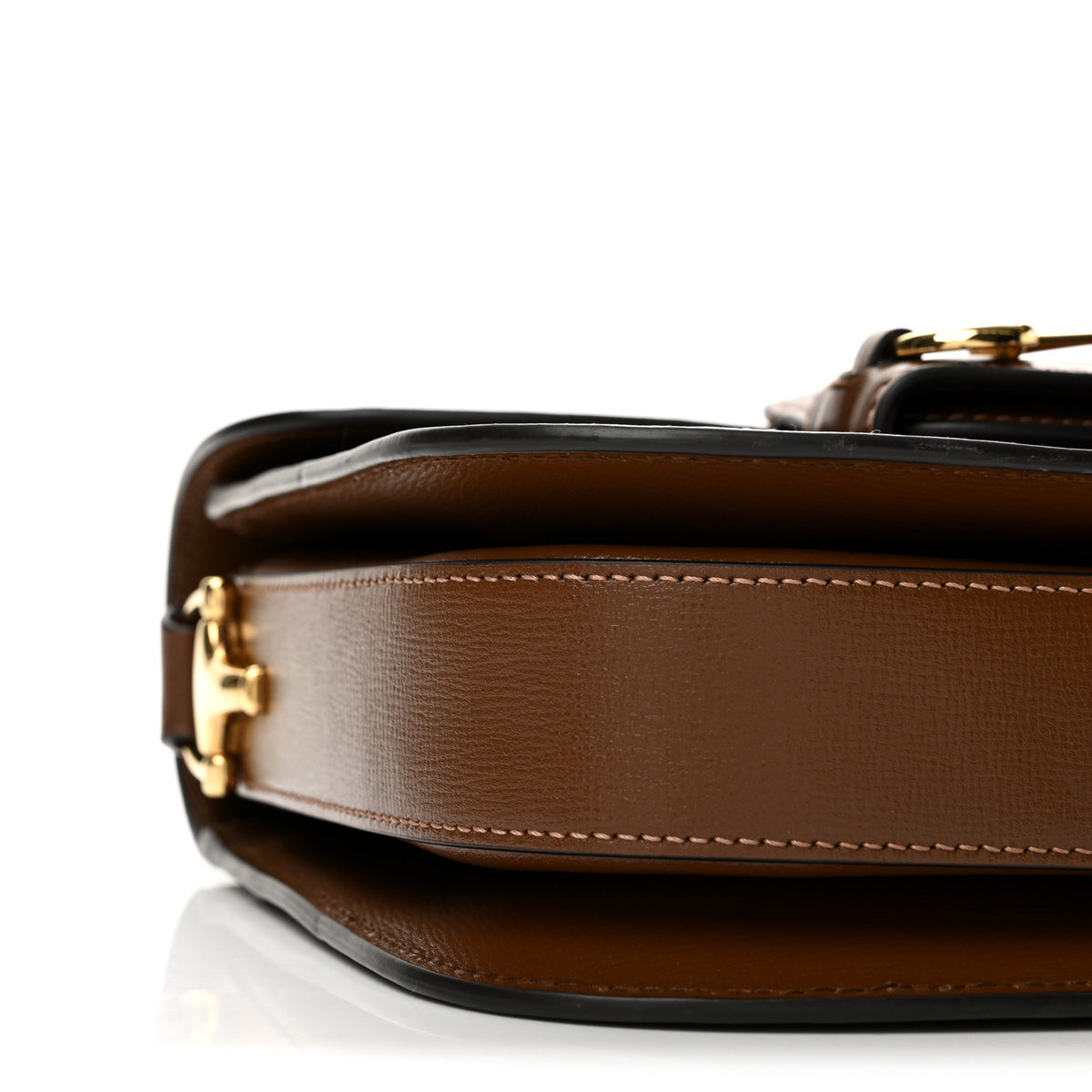 Gucci Azalea Calfskin Horsebit 1955 Shoulder Bag Brown Sugar 8 of 11
