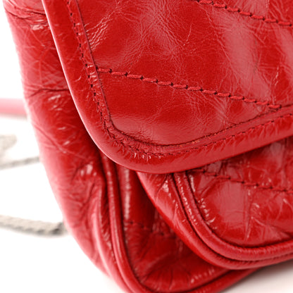 Saint Laurent Crinkled Calfskin Matelasse Monogram Baby Niki Chain Satchel Rouge Eros 11 of 12